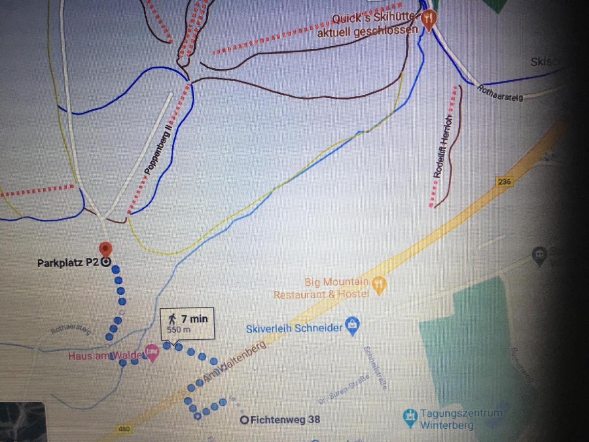 Appartement An Der Erlebniskappe Mit Fahrradkeller Winterberg Esterno foto