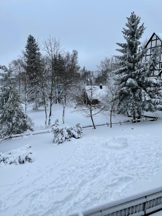 Appartement An Der Erlebniskappe Mit Fahrradkeller Winterberg Esterno foto